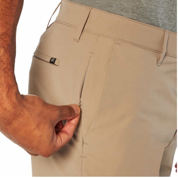 Banana Republic Men’s Flat Front Pant, Tan (W40 x L32) - Picture 4 of 11